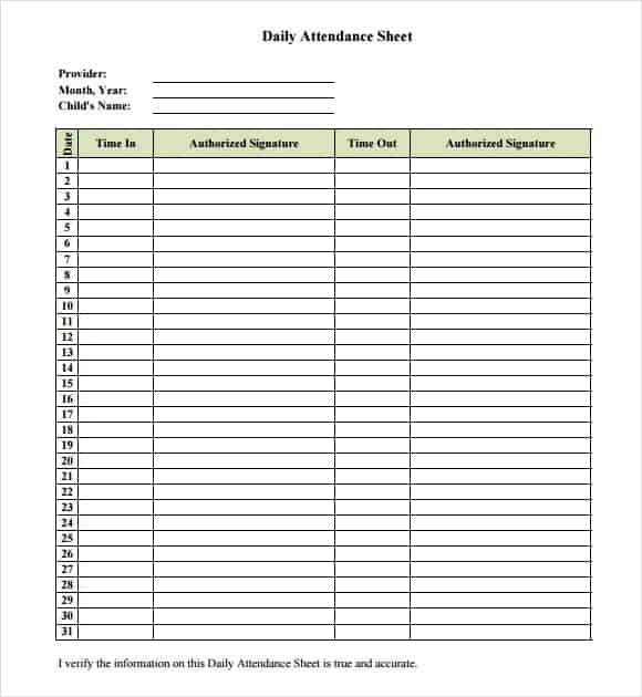 attendance sheet image 6