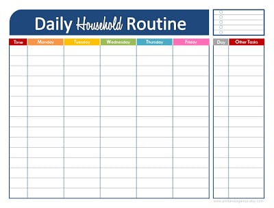 daily schedule iamge 9