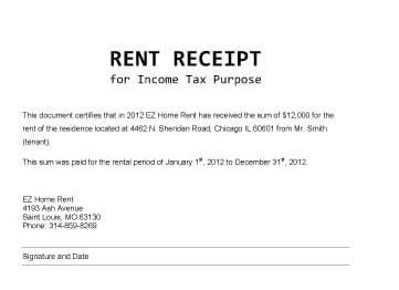 rent receipt 1