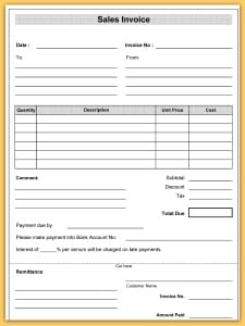 sales receipt template 7