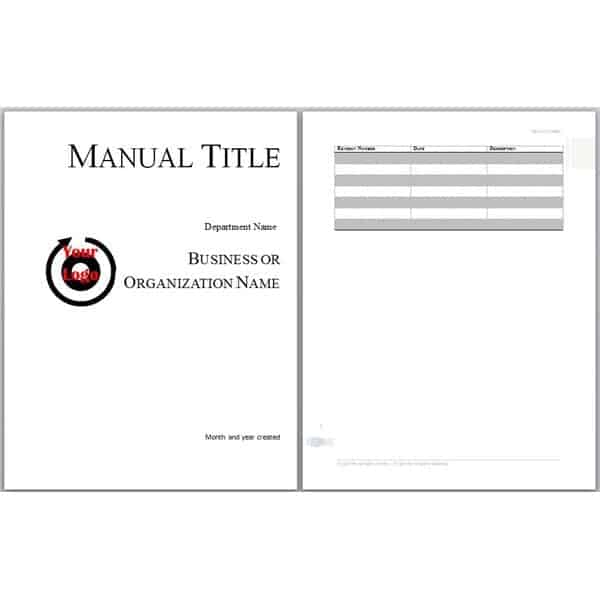 8+ User Manual Templates - Word Excel PDF Formats