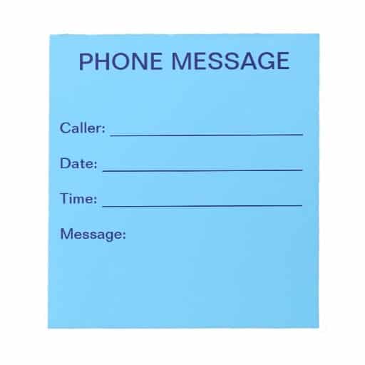 Telephone message image 6