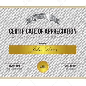 10+ Certificate of Appreciation Templates