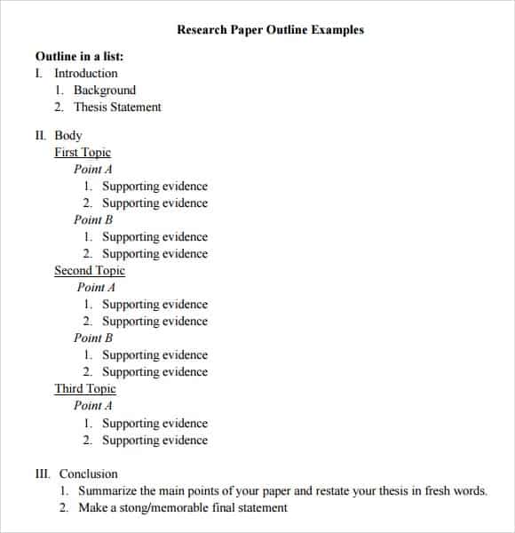 essay outline template word