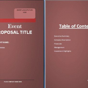 11+ Event proposal sample templates