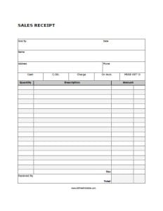 10+ Free Receipt Templates - Word Excel PDF Formats