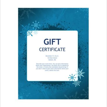 10+ Gift certificate templates