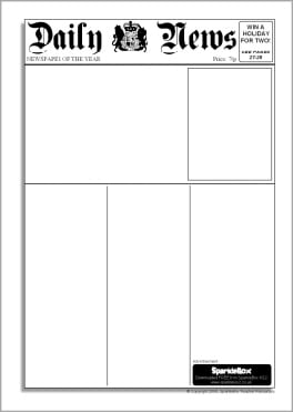 newspaper template image 2