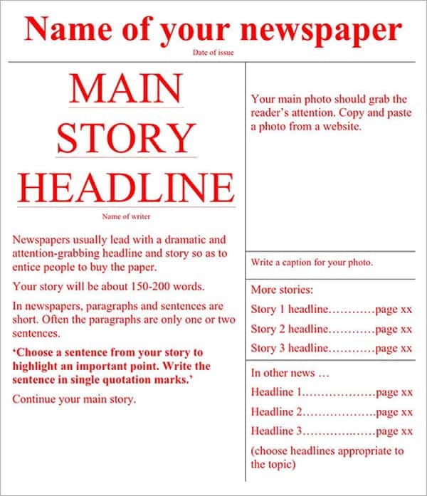 newspaper template image 9