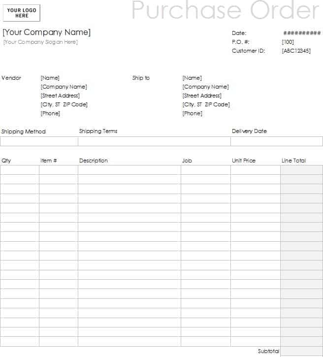 11+ Sample order form templates - Word Excel PDF Formats