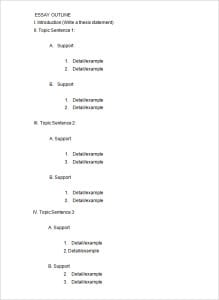 9+ Outline templates - Word Excel PDF Formats