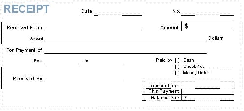 8+ Payment receipt templates