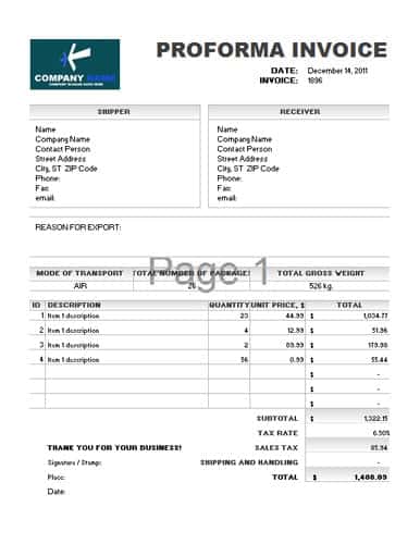 proforma invoice image 10