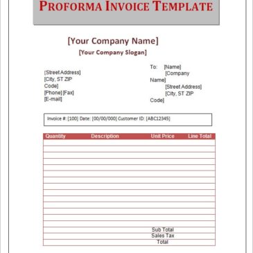 10+ Proforma invoice templates