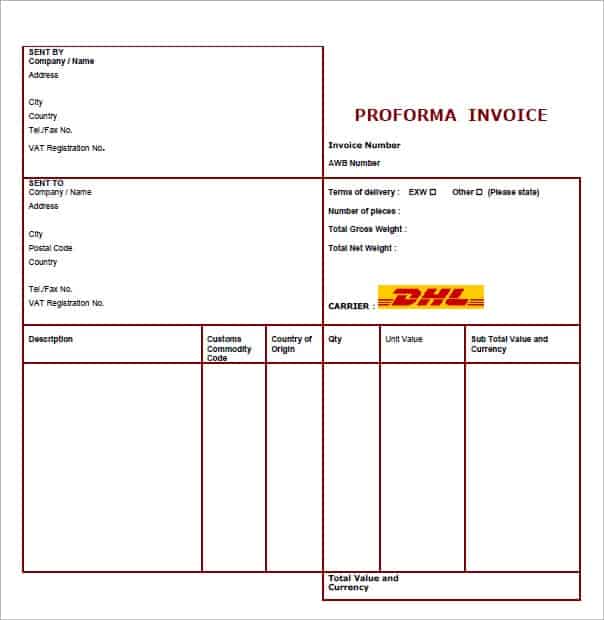 proforma invoice image 4