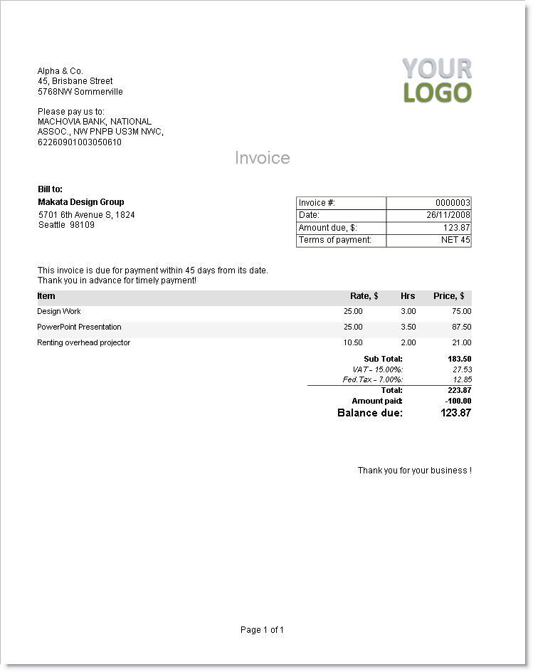 blank invoice template image 11