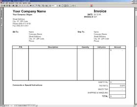 12+ Blank Invoice Templates