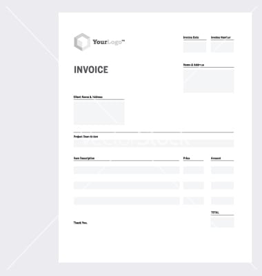 blank invoice template image 6
