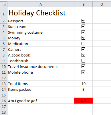 checklist template 5