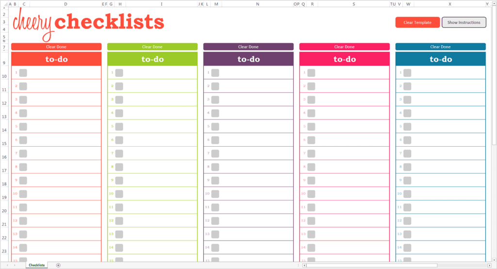 checklist template 8