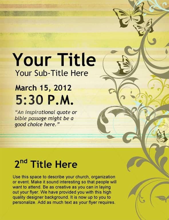 event flyer template 12