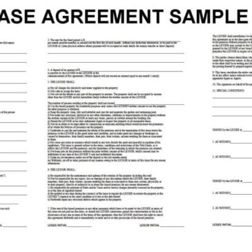 20+ Lease Agreement Templates