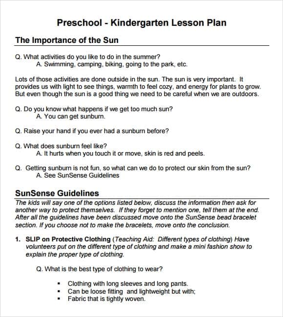 lesson plan template 8