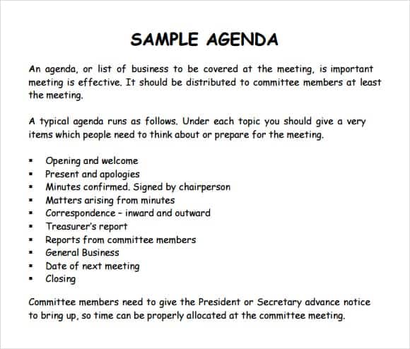 meeting agenda template 13