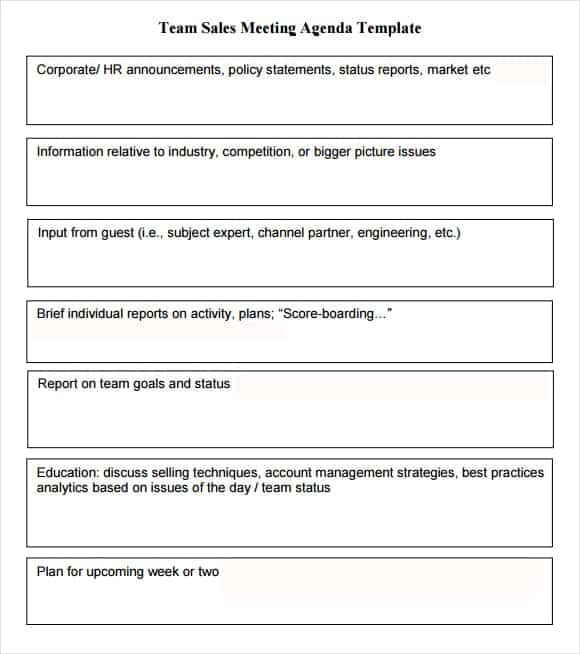 meeting agenda template 5