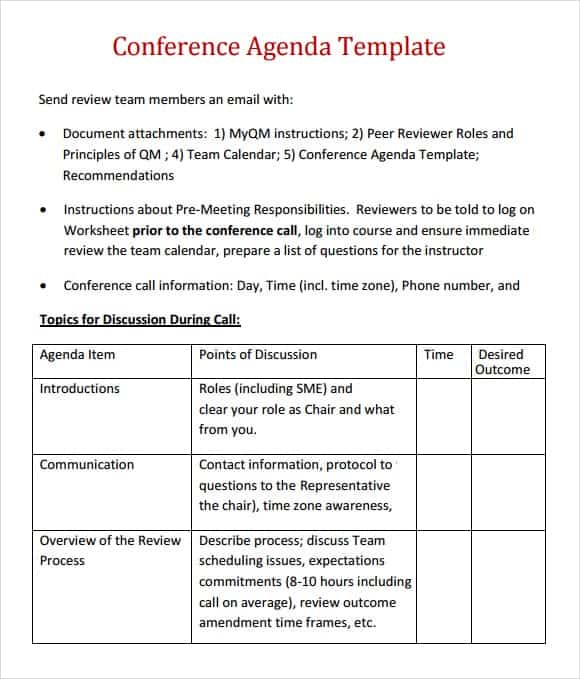 meeting agenda template 9
