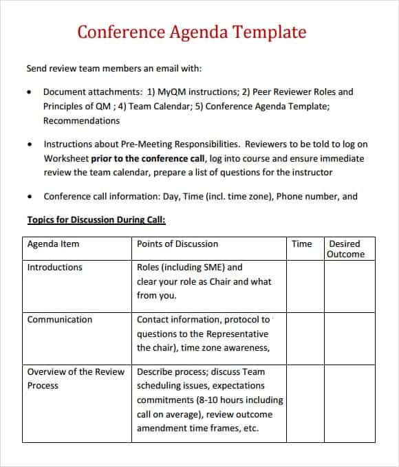 meeting agenda template 9