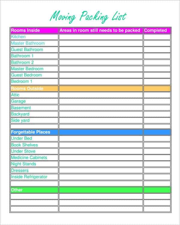 packing list template image 8