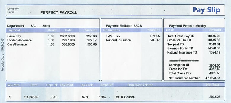 Payslip Templates | 21+ Free Printable Word, Excel & PDF Formats