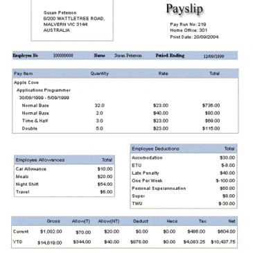 10+ Payslip Templates