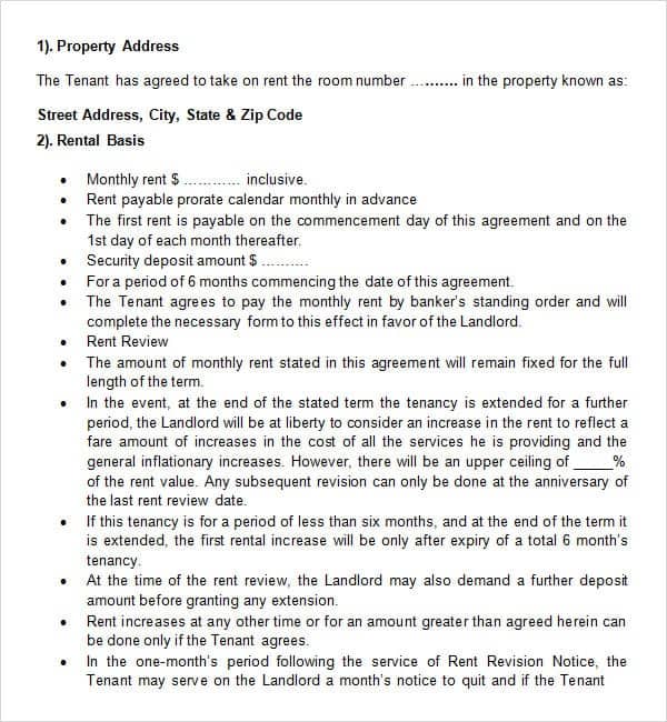 rental agreement template 15