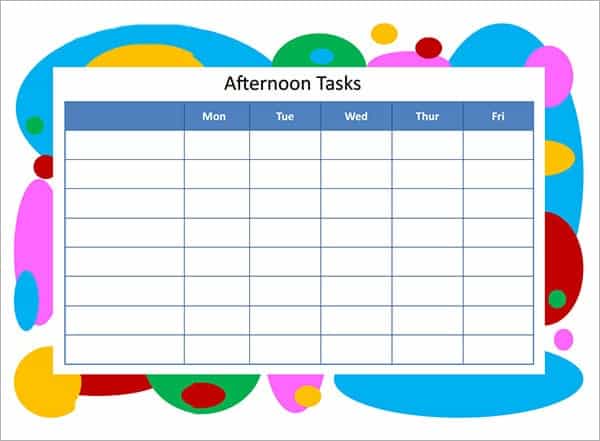 task list template 11