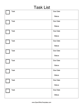 task list template 3