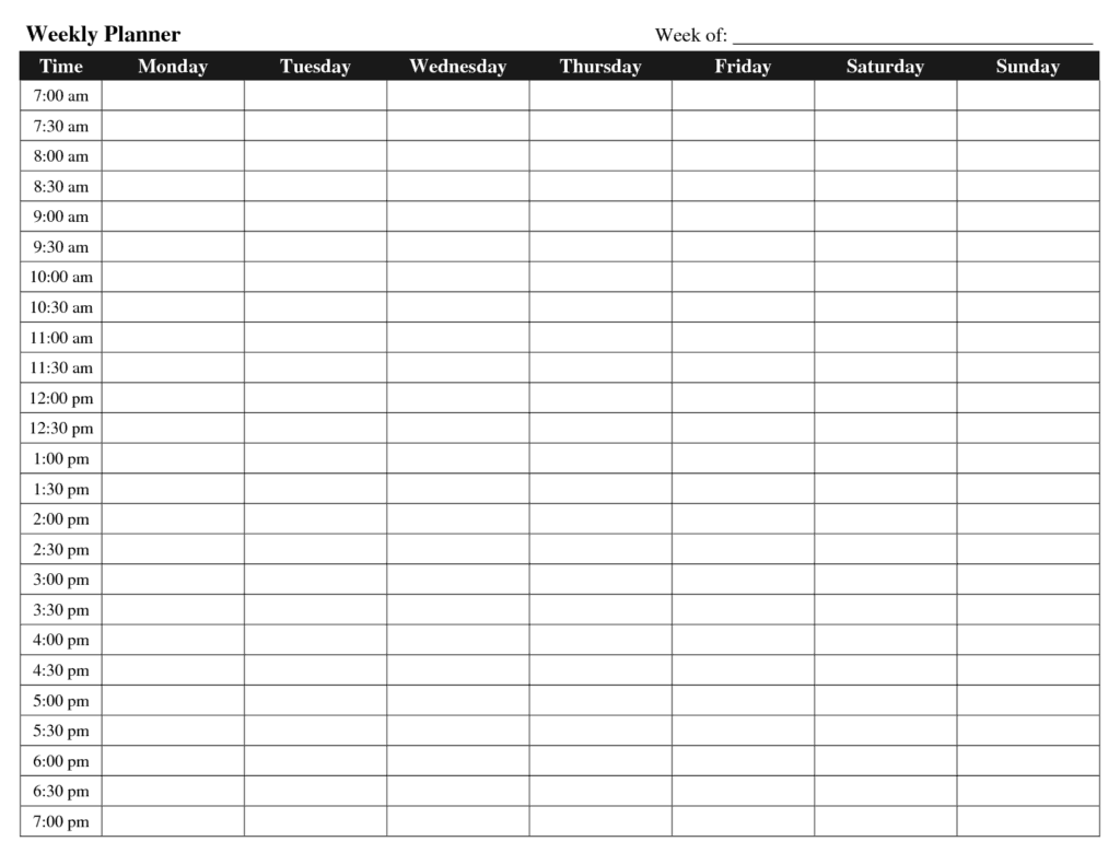 weekly planner template image 3