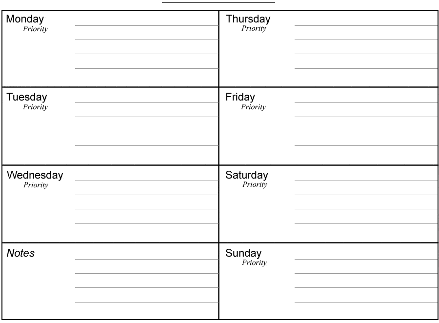 weekly planner template image 4