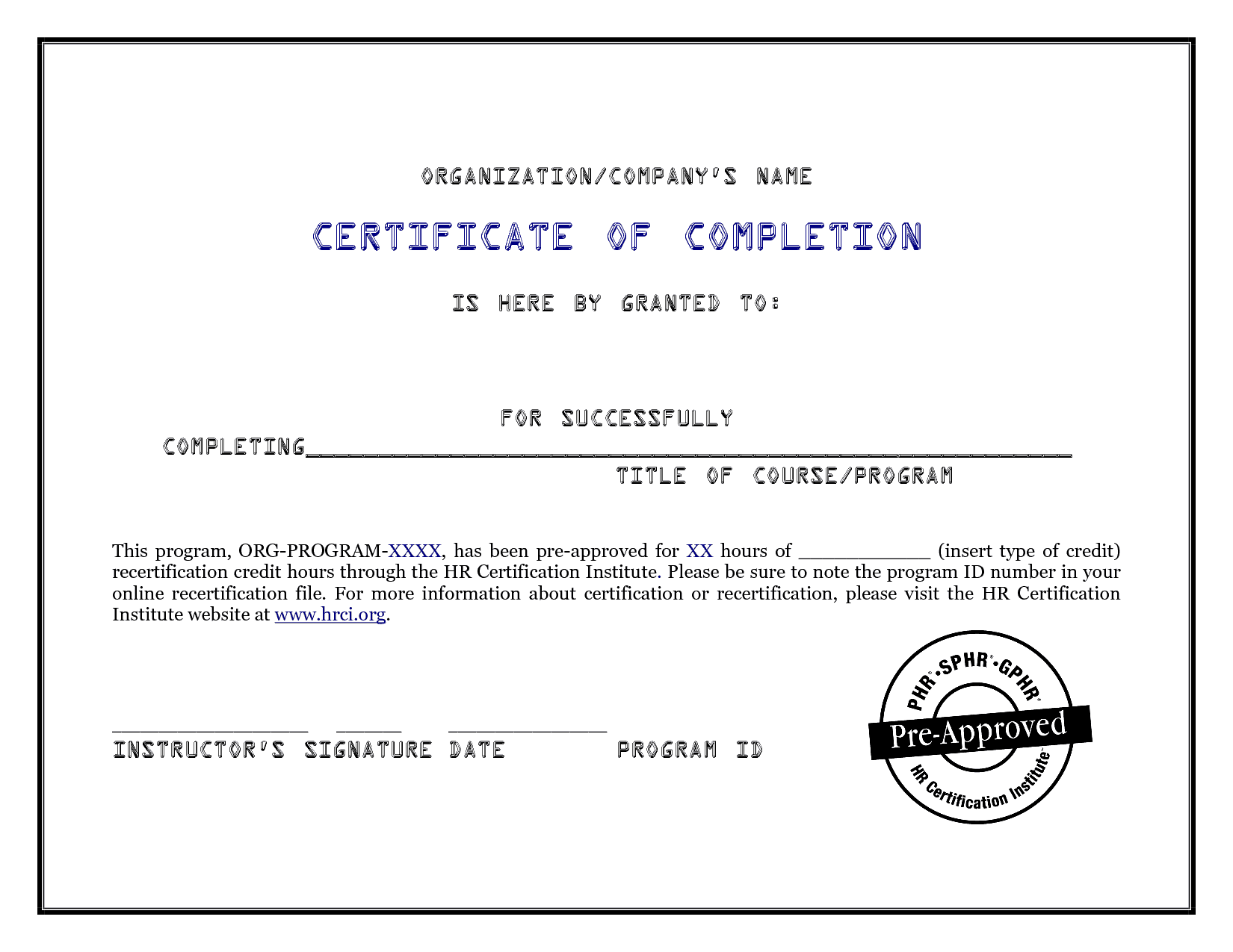 certificate of completion template 541