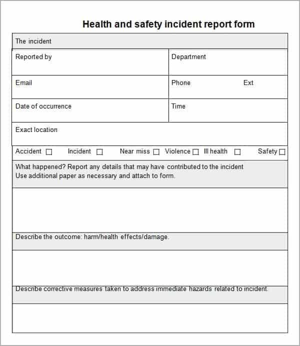 Property Damage Report Form Template from www.getwordtemplates.com