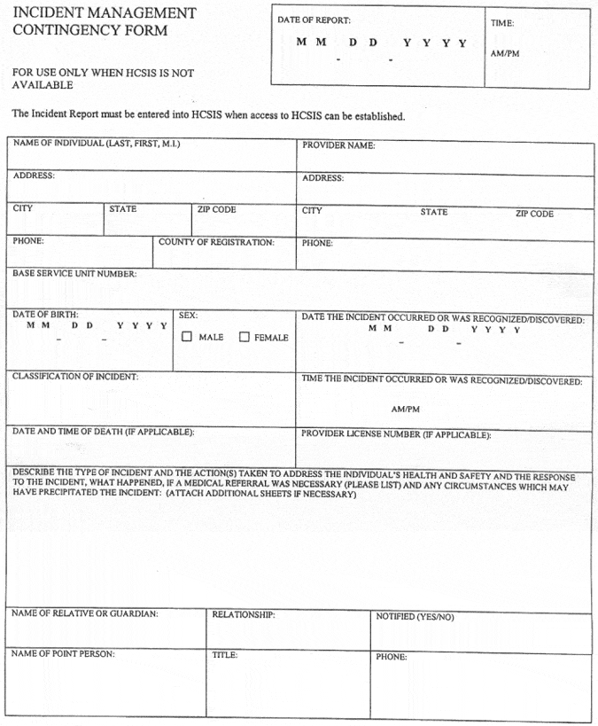 incident report template 5751