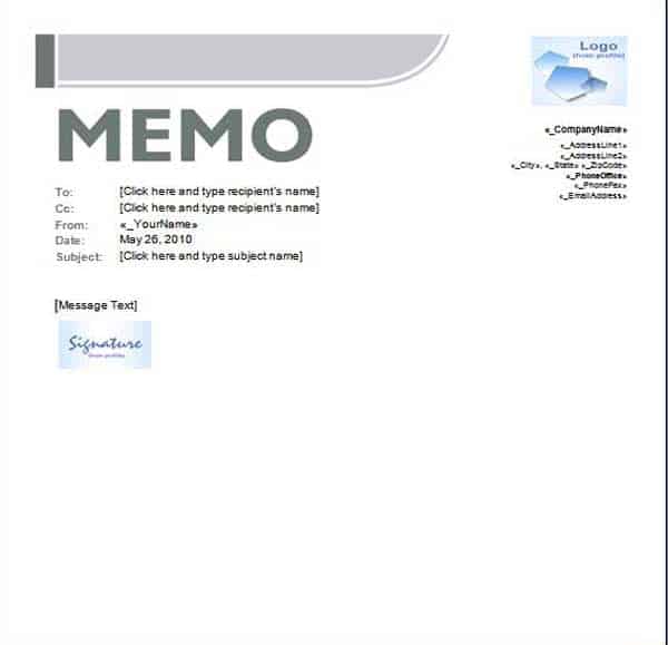 memo template 36451