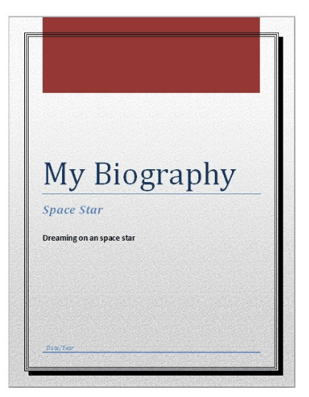 biography template microsoft word